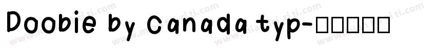 Doobie by canada typ字体转换